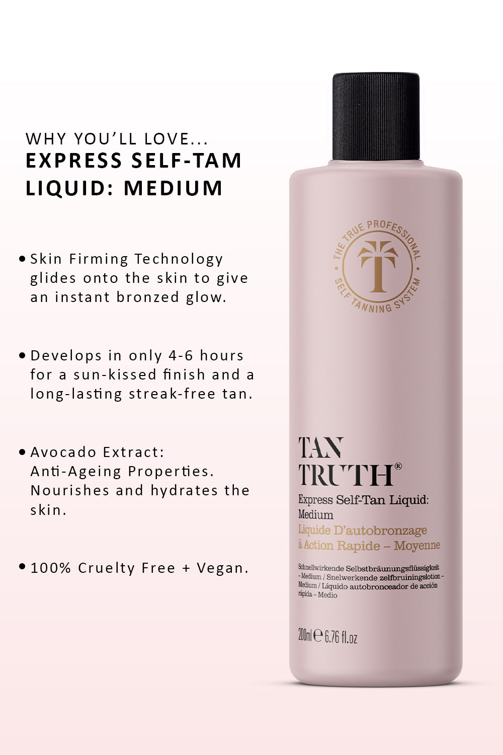 Express Self-Tan Liquid: Medium - TAN TRUTH